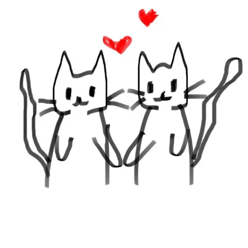🐱 Стикер «Cute cats» для Telegram