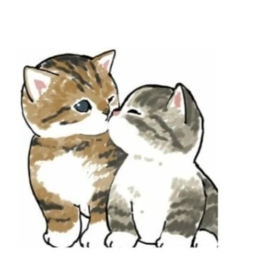 🐦 Стикер «Cute cats» для Telegram