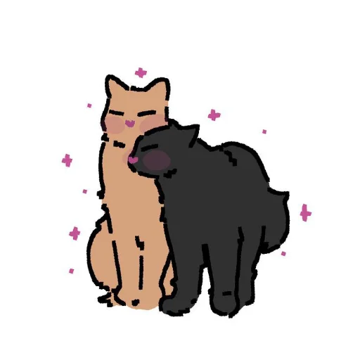 🐱 Стикер «Cute cats» для Telegram