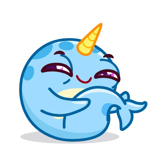 😂 Эмодзи «Narwhalentine» для Telegram