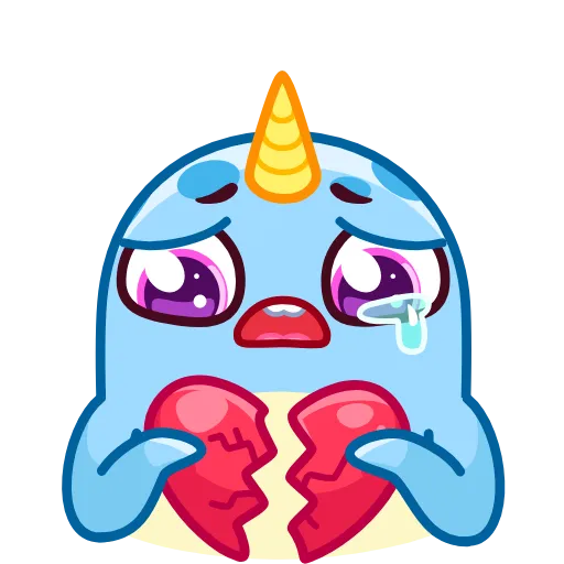 💔 Эмодзи «Narwhalentine» для Telegram