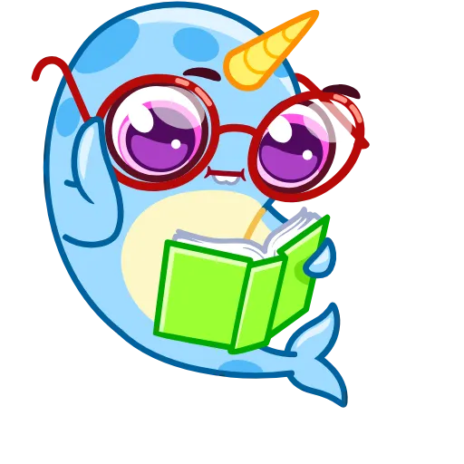 🤓 Эмодзи «Narwhalentine» для Telegram
