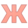 😃 Эмодзи «Буквы персикового цвета и смайлики» для Telegram