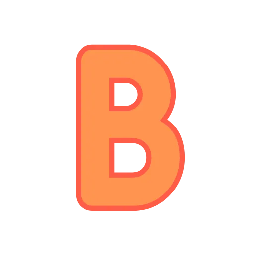 🩷 Эмодзи «Оранжевые буквы, векторные» для Telegram