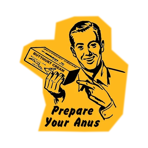 😜 Стикер «Наждачка вместо Туалетной Бумаги» для Telegram