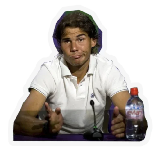 😜 Стикер «Rafael Nadal» для Telegram