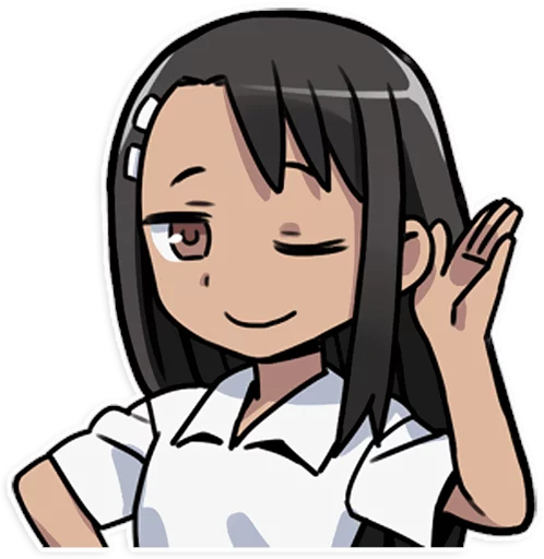 👂 Стикер «Nagatoro-san» для Telegram