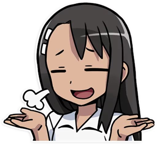 🤷‍♀️ Стикер «Nagatoro-san» для Telegram