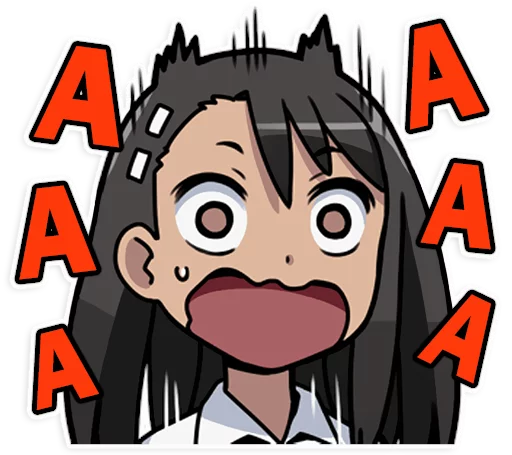 😱 Стикер «Nagatoro-san» для Telegram