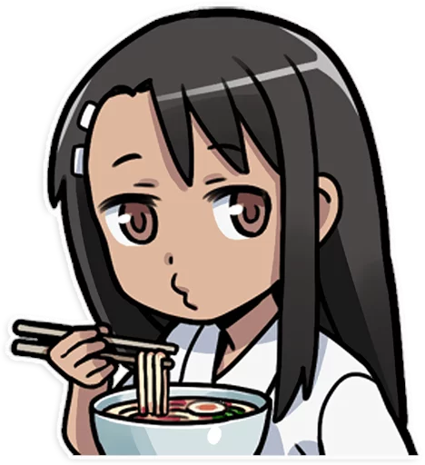 🍜 Стикер «Nagatoro-san» для Telegram