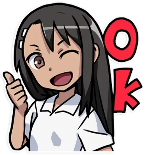 👍 Стикер «Nagatoro san Chan» для Telegram