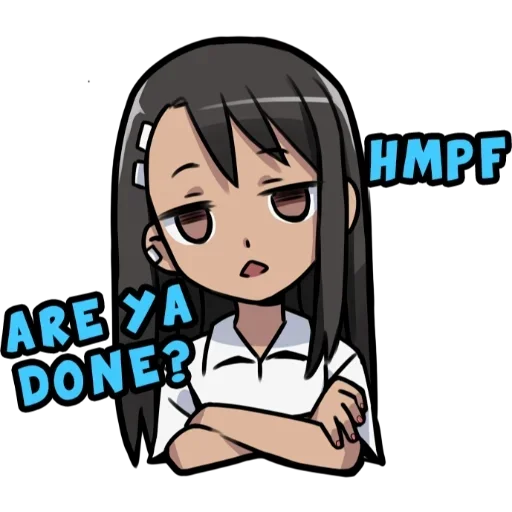 😒 Стикер «Nagatoro san Chan» для Telegram