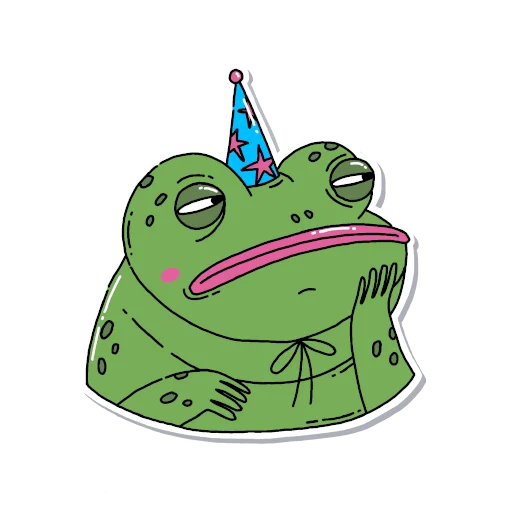 🐸 Стикер «всратенький» для Telegram