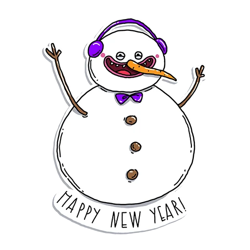 ⛄️ Стикер «всратенький» для Telegram