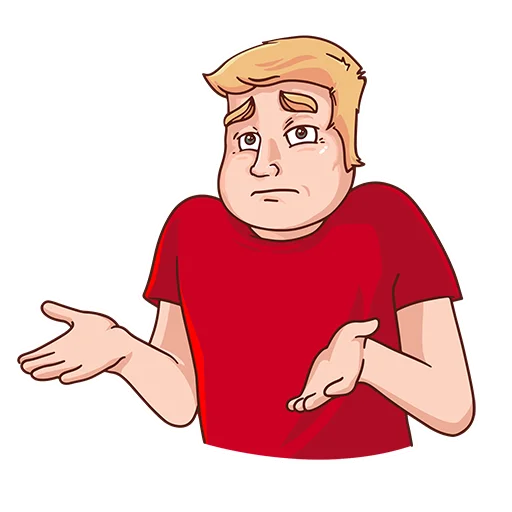 🤷‍♂️ Стикер «Халявщики» для Telegram