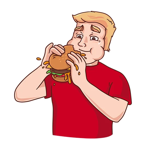 🍔 Стикер «Халявщики» для Telegram