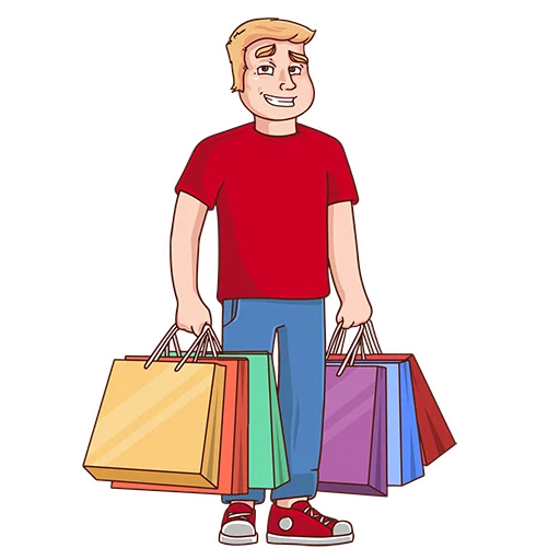 👜 Стикер «Халявщики» для Telegram