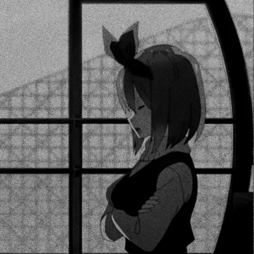🍊 Стикер «Nakano yotsuba dark» для Telegram