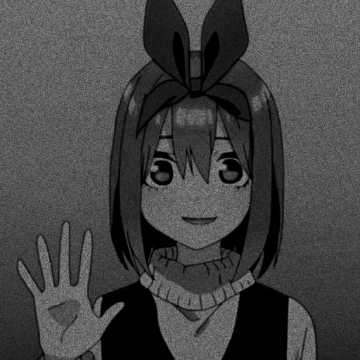 🍊 Стикер «Nakano yotsuba dark» для Telegram