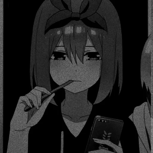 🍂 Стикер «Nakano yotsuba dark» для Telegram