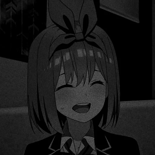 🍊 Стикер «Nakano yotsuba dark» для Telegram