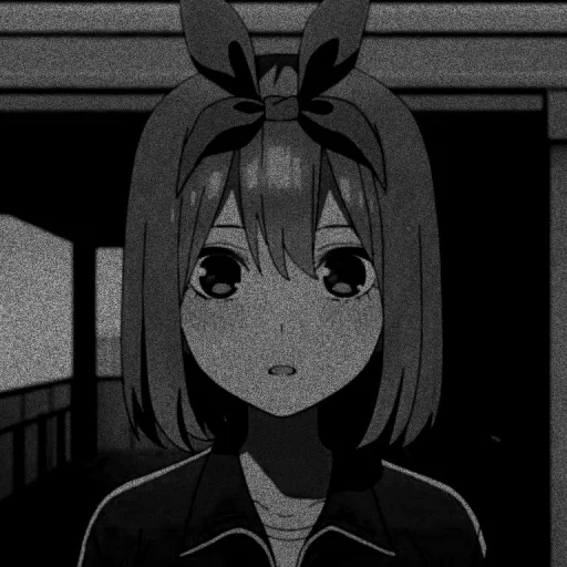 🍊 Стикер «Nakano yotsuba dark» для Telegram
