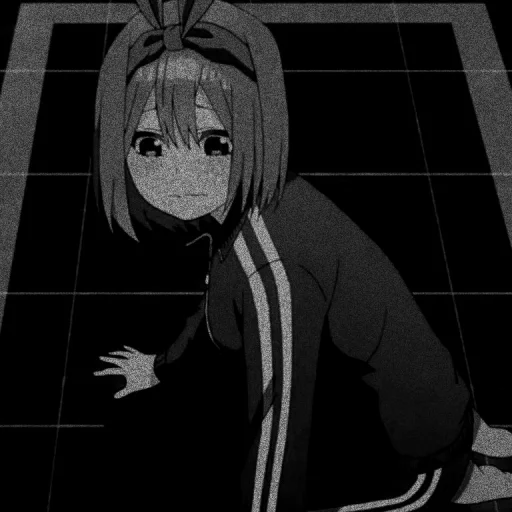 🍊 Стикер «Nakano yotsuba dark» для Telegram