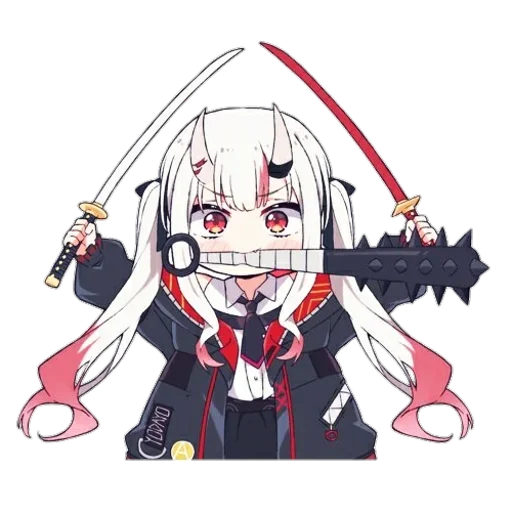 😈 Стикер «Nakiri Ayame» для Telegram