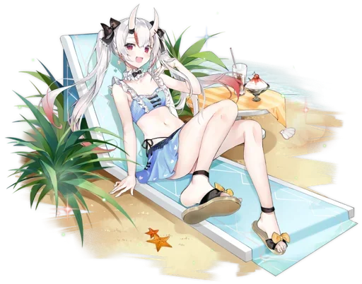 🌴 Стикер «Nakiri Ayame» для Telegram