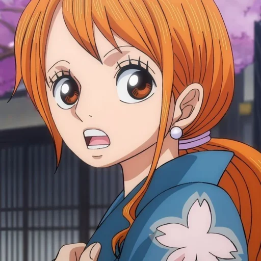 🍊 Стикер «nami one piece» для Telegram
