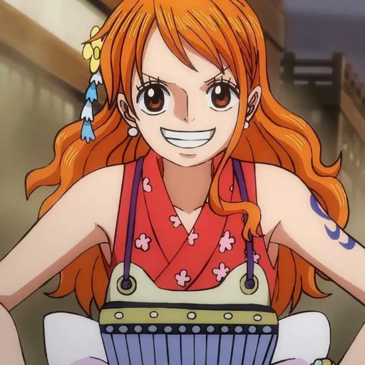 🍊 Стикер «nami one piece» для Telegram