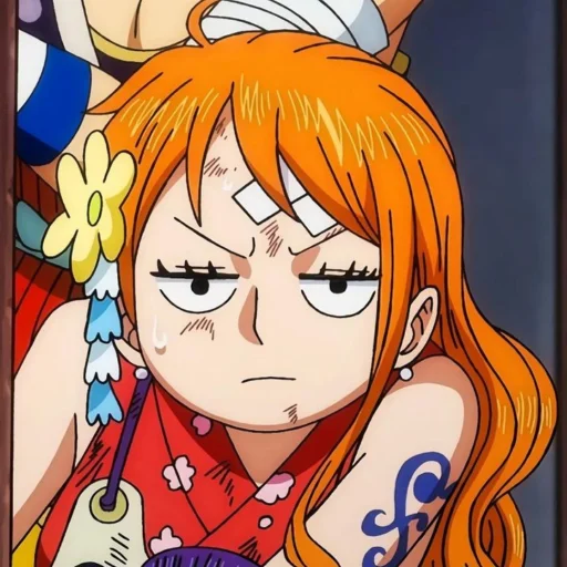 🍊 Стикер «nami one piece» для Telegram