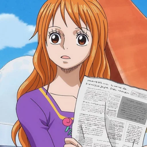 🍊 Стикер «nami one piece» для Telegram