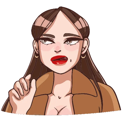 😬 Эмодзи «Нэнси» для Telegram