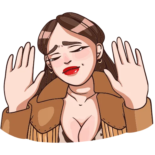 ✋ Эмодзи «Нэнси» для Telegram