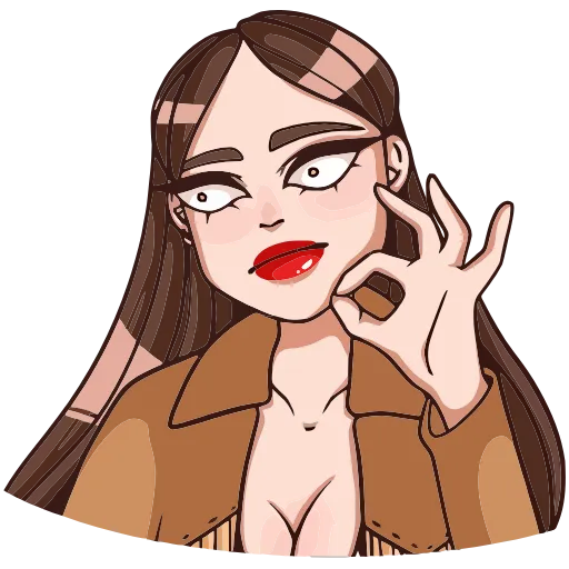 👌 Эмодзи «Нэнси» для Telegram