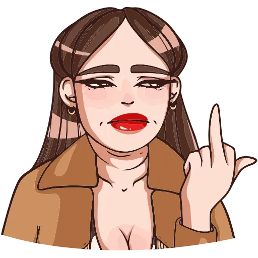 🖕 Эмодзи «Нэнси» для Telegram