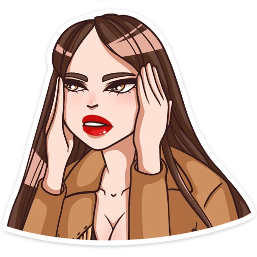 🧐 Стикер «Нэнси» для Telegram