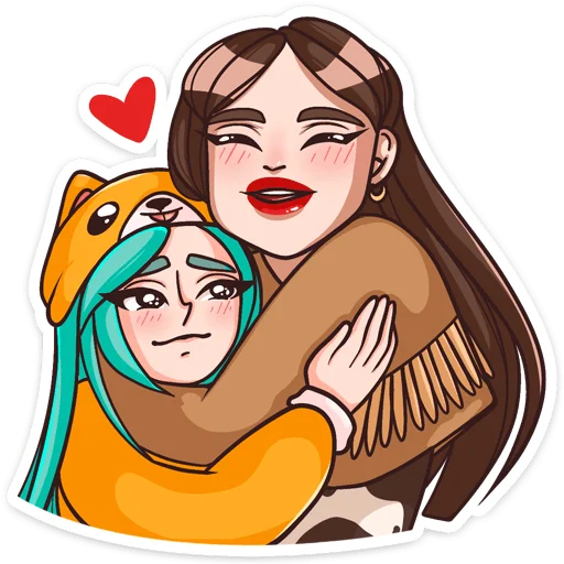 🤗 Стикер «Нэнси» для Telegram