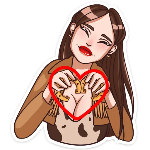 ❤️ Стикер «Нэнси» для Telegram