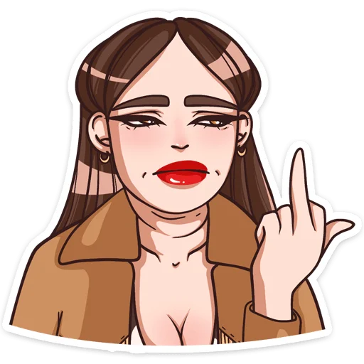 🖕 Стикер «Нэнси» для Telegram