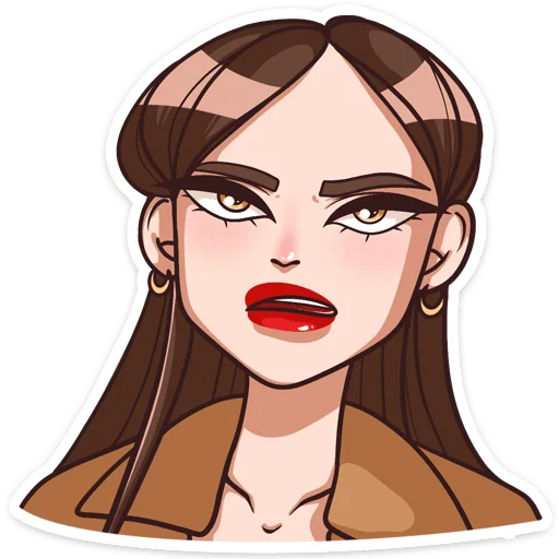 😐 Стикер «Нэнси» для Telegram