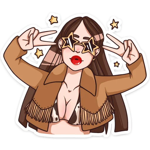 ✌️ Стикер «Нэнси» для Telegram