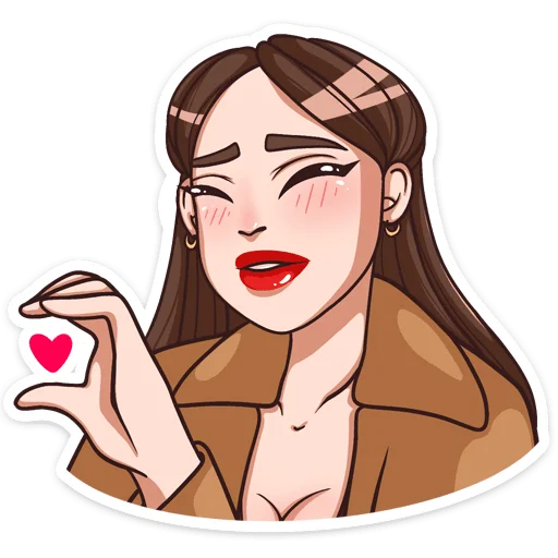 ❤️ Стикер «Нэнси» для Telegram