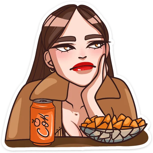 🍟 Стикер «Нэнси» для Telegram