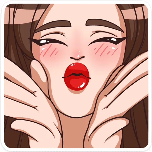 💋 Стикер «Нэнси» для Telegram
