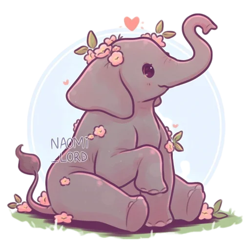 🐘 Стикер «Nami_lord animals» для Telegram