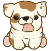 🐶 Эмодзи «нарисованные собачки» для Telegram