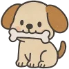🦴 Эмодзи «нарисованные собачки» для Telegram
