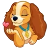 😘 Эмодзи «нарисованные собачки» для Telegram
